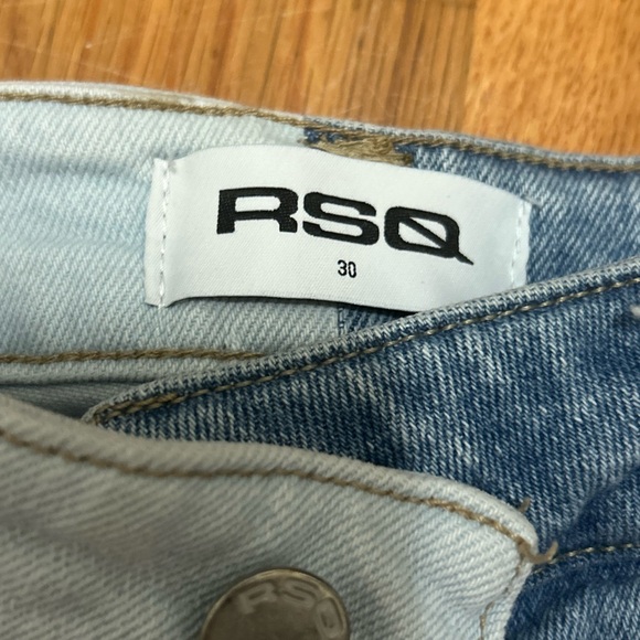 RSQ Two Shades Blue Distressed Denim Jeans size 30 - Picture 4 of 4